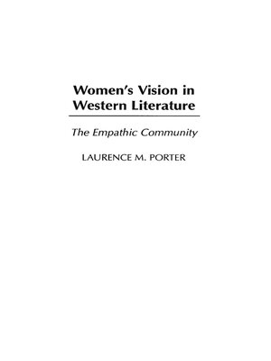 cover image of Women's Vision in Western Literature